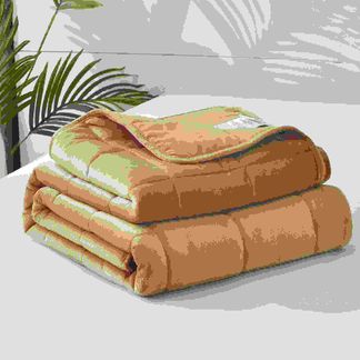 Solid Stitched Oversized Weighted Blanket Microfiber Throw Comfort